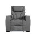 Tundra Motion Recliner with LED In Simba Slate and Black Welt
