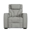 Tundra Motion Recliner with LED In Simba Taupe and Black Welt