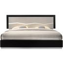 The appearance of Turin Light Grey and Black Lacquer Queen Platform Bed designed by J&M in the modern / contemporary interior design. This black piece of furniture was selected by 1StopBedrooms from Turin Collection to add a touch of cosiness and style into your home. Sku: 17854-Q. Bed Type: Platform Bed. Material: Wood. Bed Size: Queen.