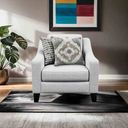 The appearance of Turnham Chair In White and Black designed by Furniture of America in the transitional interior design. This white/black piece of furniture was selected by 1StopBedrooms from Turnham Collection to add a touch of cosiness and style into your home. Sku: FM61112WH-CH. Material: Fabric.