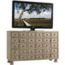 The appearance of Twilight Bay Andrews Media Console In Driftwood designed by Lexington in the rustic / southwestern interior design. This driftwood piece of furniture  was selected by 1StopBedrooms from Twilight Bay Collection to add a touch of cosiness and style into your home. Sku: 352-907. Material: Wood.