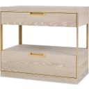 Two Drawer Nightstand In Sand
