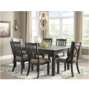 The appearance of Tyler Creek Black And Gray Upholstered Side Chair Set of 2 designed by Signature Design by Ashley in the transitional interior design. This black/grayish brown piece of furniture was selected by 1StopBedrooms from Tyler Creek Collection to add a touch of cosiness and style into your home. Sku: D736-01. Material: Fabric.