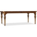 The appearance of Tynecastle Medium Wood Rectangular Extendable Leg Dining Table designed by Hooker in the traditional interior design. This medium wood piece of furniture was selected by 1StopBedrooms from Tynecastle Collection to add a touch of cosiness and style into your home. Sku: 5323-75200. Table Top Shape: Rectangular. Material: Veneer. Size: 44" x 78".