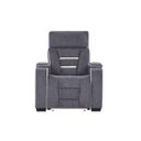 U1895 Power Recliner with IS and LED In Dark Grey