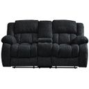 The appearance of U250 Console Reclining Loveseat In Ebony designed by Global Furniture USA in the transitional interior design. This ebony piece of furniture was selected by 1StopBedrooms from U250 Collection to add a touch of cosiness and style into your home. Sku: U250-EBONY-CRLS. Material: Fabric.