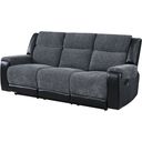 The appearance of U5914 Reclining Sofa In Gray and Black designed by Global Furniture USA in the traditional interior design. This gray and black piece of furniture was selected by 1StopBedrooms from U5914 Collection to add a touch of cosiness and style into your home. Sku: U5914-GREY/BLACK-RS. Material: Fabric.