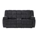 U6000 Console Reclining Loveseat In Black