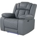 The appearance of U7068 Power Recliner with LED In Grey designed by Global Furniture USA in the modern / contemporary interior design. This grey piece of furniture was selected by 1StopBedrooms from U7068 Collection to add a touch of cosiness and style into your home. Sku: U7068-GREY 10-PR W/ LED. Material: Fabric.