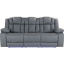 The appearance of U7068 Power Reclining Sofa with Drop Down Table, Wireless Charger and LED In Grey designed by Global Furniture USA in the modern / contemporary interior design. This grey piece of furniture was selected by 1StopBedrooms from U7068 Collection to add a touch of cosiness and style into your home. Sku: U7068-GREY 10-PRS W/DDT+WC+LED. Material: Fabric.