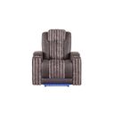 U8000 Power Recliner with Power Headrest and LED Light In Brown