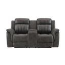 U8517 Console Reclining Loveseat In Grey
