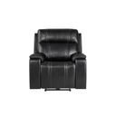 U8880 Leather Power Recliner In Black