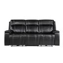 U8880 Leather Power Reclining Sofa In Black