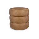 Ummi Swivel Accent Ottoman In Caramel