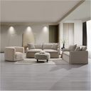 The appearance of Upendo Loveseat with 2 Pillows In Beige designed by ACME in the modern / contemporary interior design. This beige piece of furniture  was selected by 1StopBedrooms from Upendo Collection to add a touch of cosiness and style into your home. Sku: LV03081. Material: Wood.
