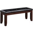 The appearance of Urbana Bench designed by ACME in the transitional interior design. This black piece of furniture  was selected by 1StopBedrooms from Urbana Collection to add a touch of cosiness and style into your home. Sku: 04625. Material: Vinyl.