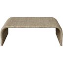 The appearance of Uttermost Calabria Woven Seagrass Coffee Table designed by Uttermost in the transitional interior design. This natural piece of furniture  was selected by 1StopBedrooms from Calabria Collection to add a touch of cosiness and style into your home. Sku: 22877. Material: Wood.