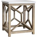 The appearance of Uttermost Catali Stone End Table designed by Uttermost in the modern / contemporary interior design. This stone piece of furniture  was selected by 1StopBedrooms from Catali Collection to add a touch of cosiness and style into your home. Sku: 25886. Material: Wood.