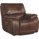 The appearance of Vail Burnt Sienna Leather Power Recliner designed by Parker House in the traditional interior design. This brown piece of furniture  was selected by 1StopBedrooms from Vail Collection to add a touch of cosiness and style into your home. Sku: MVAI#812PH-BUR. Material: Leather.