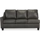 The appearance of Valderno LAF Sofa In Fog designed by Signature Design by Ashley in the modern / contemporary interior design. This fog piece of furniture  was selected by 1StopBedrooms from Valderno Collection to add a touch of cosiness and style into your home. Sku: 4780466. Material: Leather Match.