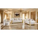 The appearance of Valdosta Swivel Chair In Gold and Beige designed by Furniture of America in the glam interior design. This gold and beige piece of furniture  was selected by 1StopBedrooms from Valdosta Collection to add a touch of cosiness and style into your home. Sku: FM67001BG-CH. Material: Solid Wood.