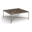 Valen Marble and Iron Coffee Table In Brown