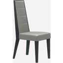 The appearance of Valentina Grey Leather Dining Chair Set of 2 designed by J&M in the modern / contemporary interior design. This gray piece of furniture was selected by 1StopBedrooms from Valentina Collection to add a touch of cosiness and style into your home. Sku: 18452-C. Material: Upholstered.