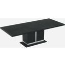 The appearance of Valentina Grey Rectangular Extendable Dining Table designed by J&M in the modern / contemporary interior design. This gray piece of furniture was selected by 1StopBedrooms from Valentina Collection to add a touch of cosiness and style into your home. Sku: 18452-T. Table Top Shape: Rectangular. Size: 99". Material: Veneer.