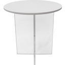 The appearance of Valore Acrylic Coffee Table with White Top designed by LeisureMod in the modern / contemporary interior design. This white piece of furniture  was selected by 1StopBedrooms from Valore Collection to add a touch of cosiness and style into your home. Sku: VST20W. Material: MDF.