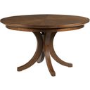 The appearance of Vantage Warm Brown Warner Round Dining Table designed by American Drew in the transitional interior design. This brown piece of furniture was selected by 1StopBedrooms from Vantage Collection to add a touch of cosiness and style into your home. Sku: 929-701;929-B01. Table Top Shape: Round. Material: Wood. Size: 52".