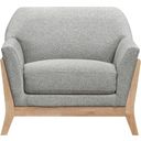The appearance of Vaughn Fabric Upholstered Flared Arm Accent Chair In Grey designed by Coaster in the transitional interior design. This grey piece of furniture  was selected by 1StopBedrooms from Vaughn Collection to add a touch of cosiness and style into your home. Sku: 511073B1;511073B2. Material: Rubberwood.