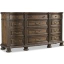 The appearance of Rhapsody Medium Wood Drawer Dresser designed by Hooker in the traditional interior design. This medium wood piece of furniture  was selected by 1StopBedrooms from Rhapsody Collection to add a touch of cosiness and style into your home. Sku: 5070-90002. Material: Veneer.