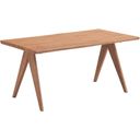 The appearance of Velentina Dining Table In Natural designed by ACME in the transitional interior design. This natural piece of furniture  was selected by 1StopBedrooms from Velentina Collection to add a touch of cosiness and style into your home. Sku: DN02371. Material: Wood. Table Top Shape: Rectangular. Size: 63".