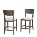 The appearance of Vellara Counter Height Chair Set of 2 In Dark Walnut designed by Furniture of America in the transitional interior design. This dark walnut piece of furniture was selected by 1StopBedrooms from Vellara Collection to add a touch of cosiness and style into your home. Sku: FM34021DW-PC-2PK. Material: Stone.