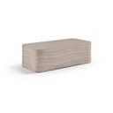 Vellon Concrete Indoor and Outdoor Coffee Table In Travertine