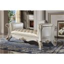 The appearance of Vendome Bench In Antique Pearl designed by ACME in the transitional interior design. This antique pearl piece of furniture was selected by 1StopBedrooms from Vendome Collection to add a touch of cosiness and style into your home. Sku: BD01522. Material: Wood.