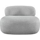 The appearance of Venti Boucle Fabric Chair In Grey designed by Meridian in the modern / contemporary interior design. This grey piece of furniture  was selected by 1StopBedrooms from Venti Collection to add a touch of cosiness and style into your home. Sku: 140Grey-C. Material: Boucle.