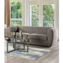 The appearance of Verdal Sofa In Charcoal Gray designed by Furniture of America in the modern / contemporary interior design. This charcoal gray piece of furniture  was selected by 1StopBedrooms from Verdal Collection to add a touch of cosiness and style into your home. Sku: FM61001GY-SF. Material: Boucle.