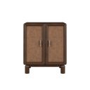Verge Door Nightstand In Brown and Walnut