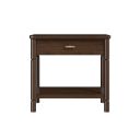 Verge Open Nightstand In Brown and Walnut