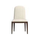 Verge Upholstered Side Chair Set of 2 In Walnut and Beige