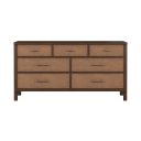Verge Woven Dresser In Brown and Walnut