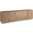 The appearance of Verite Verite Long Media Console In Light Oak designed by Artistica Home in the modern / contemporary interior design. This light oak piece of furniture was selected by 1StopBedrooms from Verite Collection to add a touch of cosiness and style into your home. Sku: 2240-908. Material: Wood.