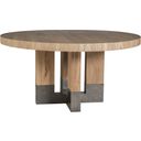 The appearance of Verite Verite Round Dining Table In Light Oak designed by Artistica Home in the modern / contemporary interior design. This light oak piece of furniture was selected by 1StopBedrooms from Verite Collection to add a touch of cosiness and style into your home. Sku: 2240-870C. Table Top Shape: Round. Material: Wood. Size: 60".