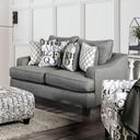 The appearance of Verne Loveseat In Grey designed by Furniture of America in the transitional interior design. This grey piece of furniture was selected by 1StopBedrooms from Verne Collection to add a touch of cosiness and style into your home. Sku: SM8330-LV. Material: Linen.