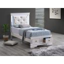 The appearance of Verona Twin Storage Bed In Pearl White designed by Glory in the modern / contemporary interior design. This pearl white piece of furniture was selected by 1StopBedrooms from Verona Collection to add a touch of cosiness and style into your home. Sku: G6735B-TSB Box 1;G6735B-TSB Box 2;G6735B-TSB Box 3;G6735B-TSB Box 4. Bed Type: Storage Bed. Material: Wood. Bed Size: Twin.