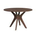Veronica Round Dining Table In Walnut