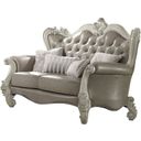 The appearance of Versailles Loveseat With 4 Pillows In Bone White designed by ACME in the rustic / southwestern interior design. This bone white piece of furniture was selected by 1StopBedrooms from Versailles Collection to add a touch of cosiness and style into your home. Sku: 52126. Material: Upholstery. Key Features: Tufted.