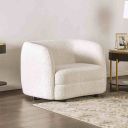 The appearance of Versoix Chair In Off White designed by Furniture of America in the modern / contemporary interior design. This off white piece of furniture  was selected by 1StopBedrooms from Versoix Collection to add a touch of cosiness and style into your home. Sku: FM61003WH-CH. Material: Boucle.
